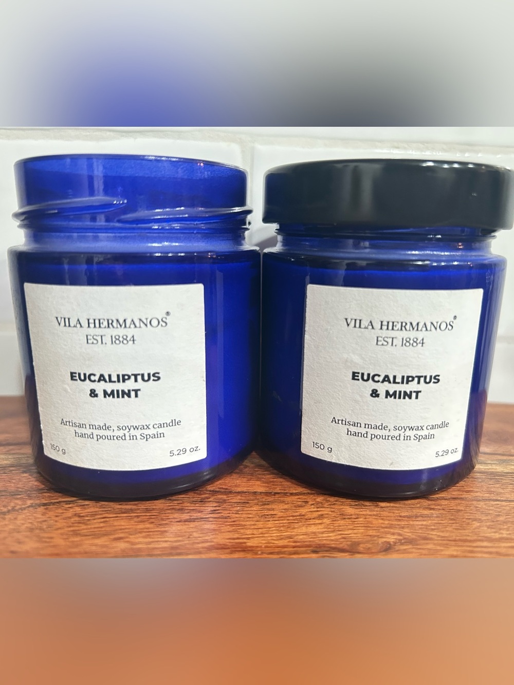 Vila Hermanos Eucalyptus & Mint Soy Wax Candle 5.29 oz
